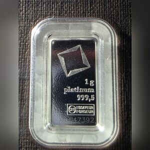 Valcambi Suisse Platinum 1g Bar In Assay